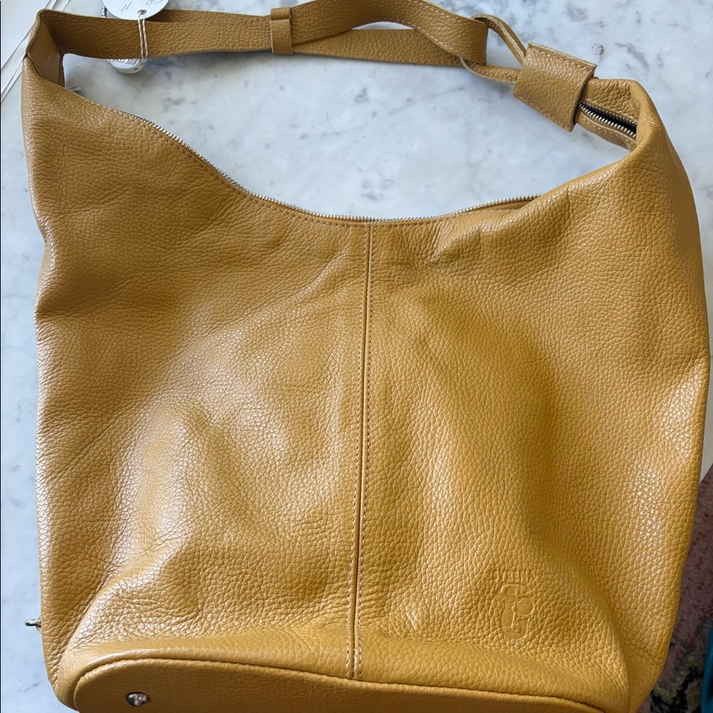 Gold/Yellow one strap shoulder bag